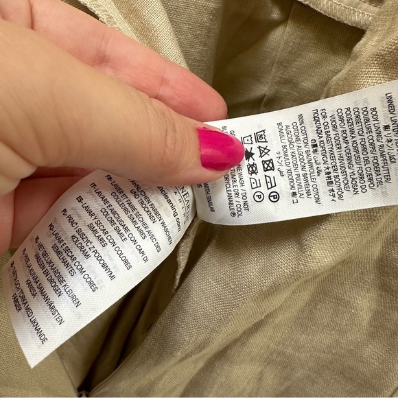 NWT BODEN LINEN WIDE LEG JUMPSUIT CREAM 10 v neck sleeveless tank tall - Picture 10 of 10